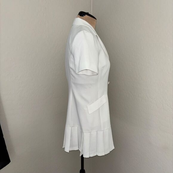 Amanda Uprichard White Mini Dress Elegant and Chic - Picture 5 of 16